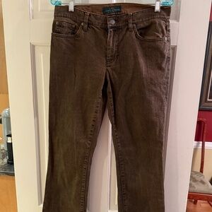LRL Ralph Lauren Wms Brown Jeans size 6